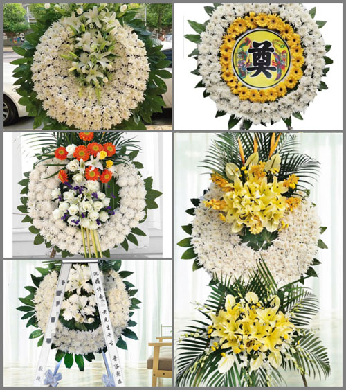 福建龙岩永定区培丰镇孔夫村花圈速递